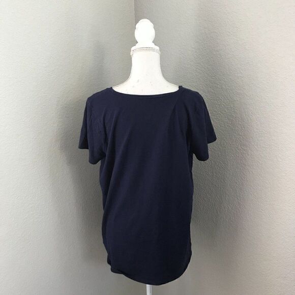 Motherhood Maternity Basic Blue Short Sleeve Tees L/G - Picture 3 of 8